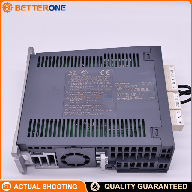 Mitsubishi MR-J3-100B MELSERVO-J3 AC Servo Amplifier, 1kW, 200–230VAC 3-Phase (200V Class), SSCNET III / III-H Communication, Rated Current 6A, Motion Control Servo Drive