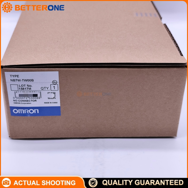 OMRON NB7W-TW00B NB Series HMI Touch Panel, 7" WVGA 800×480 TFT Color, 65K Colors, IP65 Front, 2×RS-232 + RS-422/485, 2×USB, 24VDC