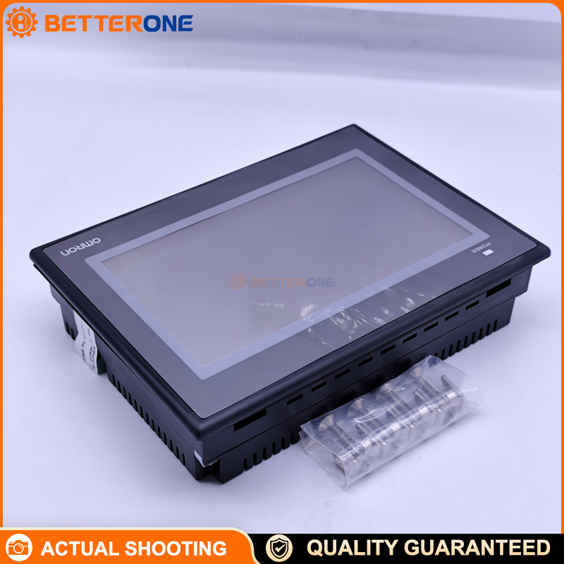 OMRON NB7W-TW00B NB Series HMI Touch Panel, 7" WVGA 800×480 TFT Color, 65K Colors, IP65 Front, 2×RS-232 + RS-422/485, 2×USB, 24VDC
