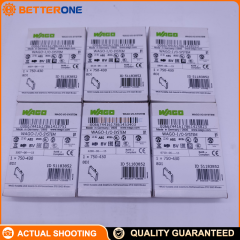 WAGO 750-430 8-Channel Digital Input Module, 24VDC, 3ms, High-Side (Positive Switching), 1-Wire Sensor Connection, DIN-Rail, IP20