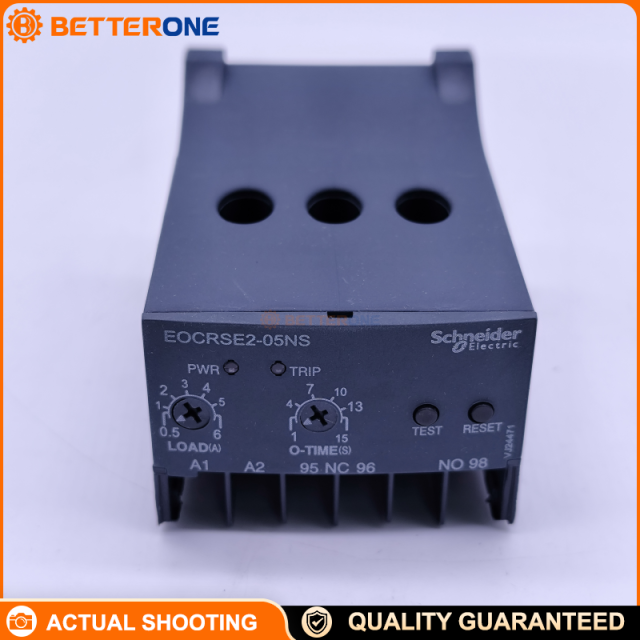 Schneider Electric EOCRSE2-05NS Electronic Overload Relay, SE2 Series, Motor Protection Relay, 0.5–5A Adjustable Current