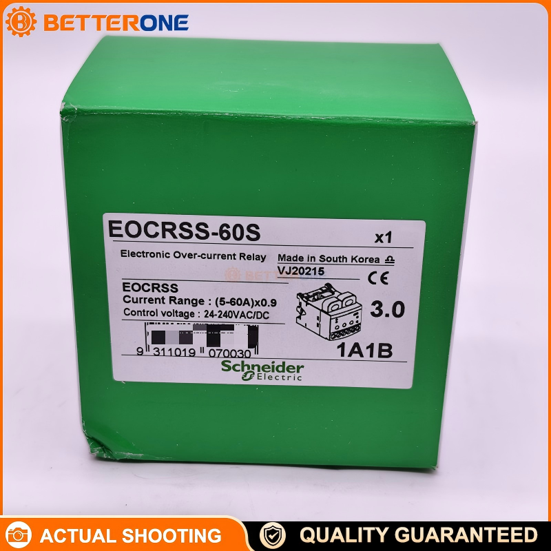 Schneider Electric EOCRSS-60S Electronic Overload Relay, EOCR SS Series, Motor Protection Relay, 6–60A Adjustable Current