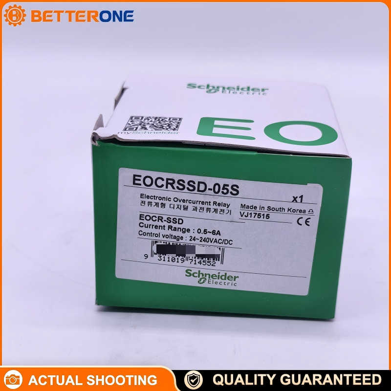Schneider Electric EOCRSSD05 Electronic Overload Relay, EOCR SSD Series, Motor Protection Relay, 0.5–5A Adjustable Current