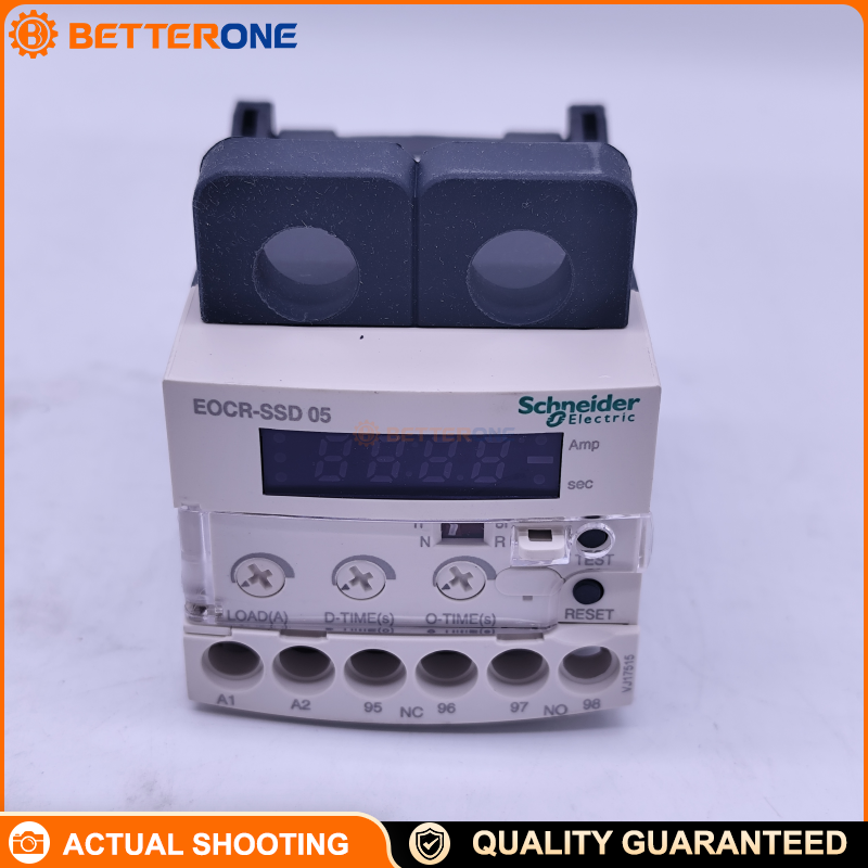 Schneider Electric EOCRSSD05 Electronic Overload Relay, EOCR SSD Series, Motor Protection Relay, 0.5–5A Adjustable Current