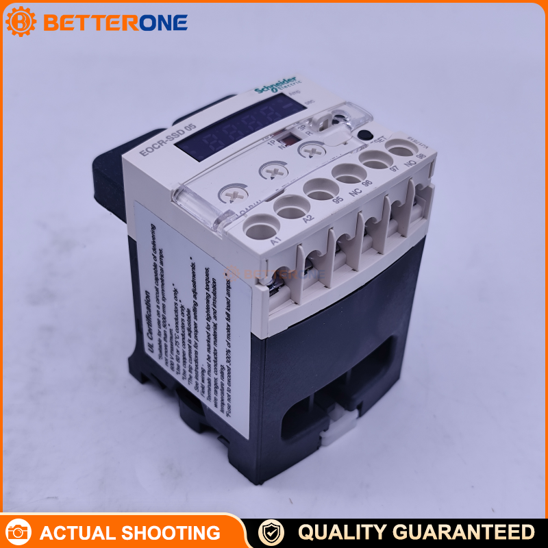 Schneider Electric EOCRSSD05 Electronic Overload Relay, EOCR SSD Series, Motor Protection Relay, 0.5–5A Adjustable Current