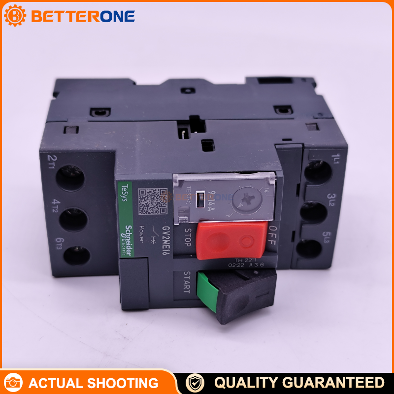 Schneider Electric TeSys GV2ME16 Thermal-Magnetic Motor Protection Circuit Breaker / Manual Motor Starter, 3-Pole, 9–14 A Adjustable