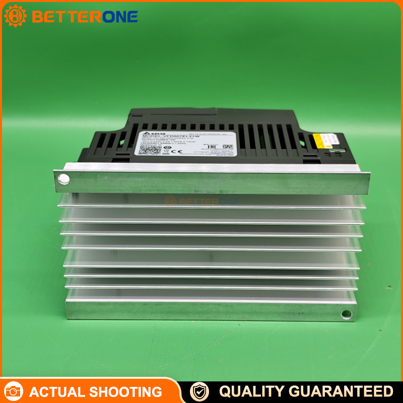 Delta VFD007EL21W(-1) VFD-EL-W Series AC Drive, 230V 1-Phase Input, 0.75kW (1HP), 4.2A Output, V/F + Sensorless Vector Control, 0.1–400Hz, RS-485 Modbus, IP20
