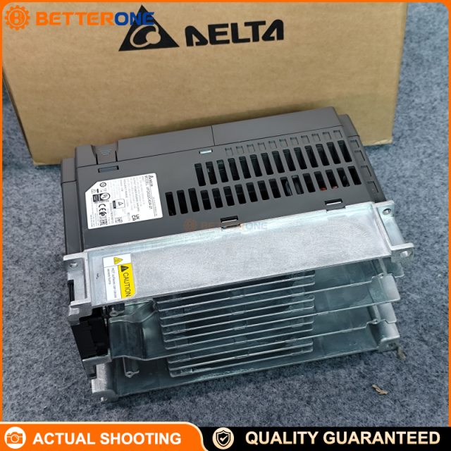 Delta VFD022C43A-21 C2000 Plus Vector Control Drive, 460VAC 3-Phase Input, 2.2kW (3HP), 5.9A/8.7A Dual Rating, Speed/Torque/Position Control, 0–599Hz, IP20