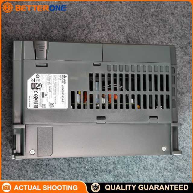 Delta VFD055C43A-21 C2000 Series Vector Control Drive, 460VAC 3-Phase Input, 5.5kW (7.5HP), 12A HD / 10.5A SHD, Built-in Braking Chopper, IP20, 0–599Hz