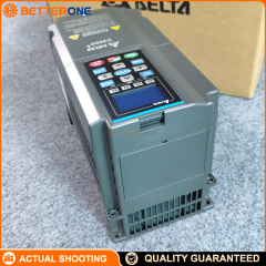 Delta VFD055C43A-21 C2000 Series Vector Control Drive, 460VAC 3-Phase Input, 5.5kW (7.5HP), 12A HD / 10.5A SHD, Built-in Braking Chopper, IP20, 0–599Hz