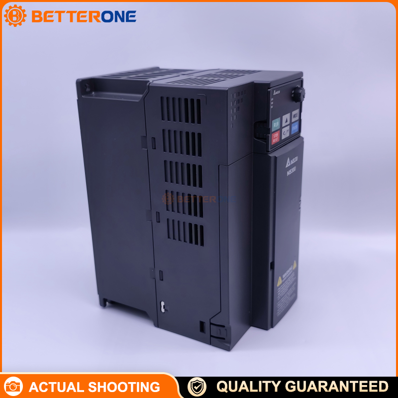 Delta VFD13AMS43ANSAA MS300 Series VFD, 460VAC 3-Phase Input, 5.5kW (7.5HP), 13A HD / 15.7A ND, Compact Vector Control, 0–599Hz, IP20, USB + RS-485 Modbus