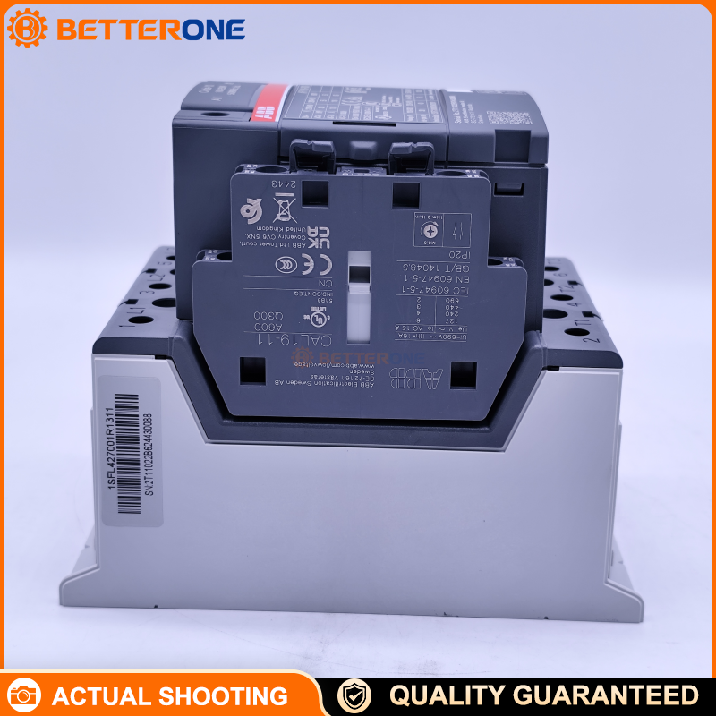 ABB AF116-30-11-13 AF Series IEC Contactor, 3-Pole (3NO) with Aux 1NO+1NC, 100–250V AC/DC Coil, 160A AC-1, 55kW @ 400VAC (AC-3), 600V UL / 1000V IEC, Screw Terminals