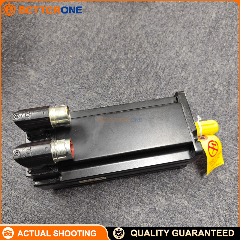 Allen-Bradley MPL-A330P-MJ74AA Kinetix MPL Low-Inertia Servo Motor, 230V Class, 100mm Frame, 76.2mm Stack, 5000 RPM, Multi-Turn Absolute High-Resolution Encoder (Hiperface), SpeedTec Right-Angle Quick Connect, 24VDC Holding Brake, Keyed Shaft