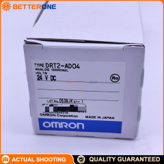 OMRON DRT2-AD04 DeviceNet Smart Slave Analog Input Terminal, 4-Ch AI, 0–5V/1–5V/0–10V/±10V, 0–20mA/4–20mA, 1/6000 FS Resolution, 11–25VDC Comm Power, DIN Rail, Screw Terminal
