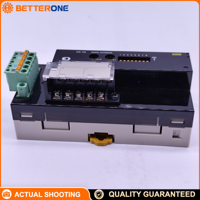 OMRON DRT2-DA02 DeviceNet Smart Slave Analog Output Terminal, 2-Ch AO, 0–5V/1–5V/0–10V/±10V, 0–20mA/4–20mA, 1/6000 FS Resolution, 2ms/2 Points, 11–25VDC Comm Power, DIN Rail, Screw Terminal