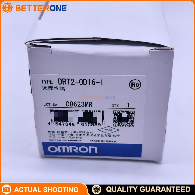 OMRON DRT2-OD16-1 DeviceNet Smart Slave Digital Output Terminal, 16-Point DO, 24VDC PNP (+ Common), 0.5A/Point, 0–26.4V Permitted Output Voltage, Screw Terminal Block, IP20, DIN Rail Remote I/O