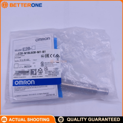 OMRON E2B-M18LS08-M1-B1 Inductive Proximity Sensor, M18 Long Body Shielded (Flush), 8mm Sensing Distance, DC 3-Wire PNP NO, M12 Connector, Nickel-Brass Housing, IP67