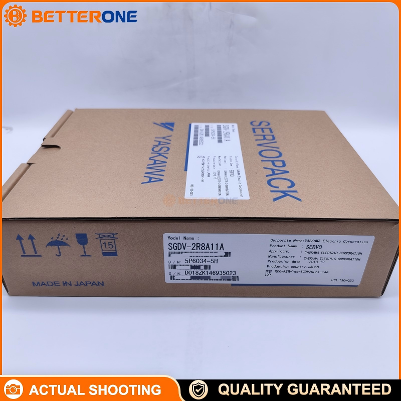 Yaskawa SGDV-2R8A11A Sigma-5 (Σ-V) SERVOPACK Servo Drive, MECHATROLINK-II, 200V Class 3-Phase 200–230VAC, 0.4kW 400W, 2.8A Output, Industrial Servo Amplifier