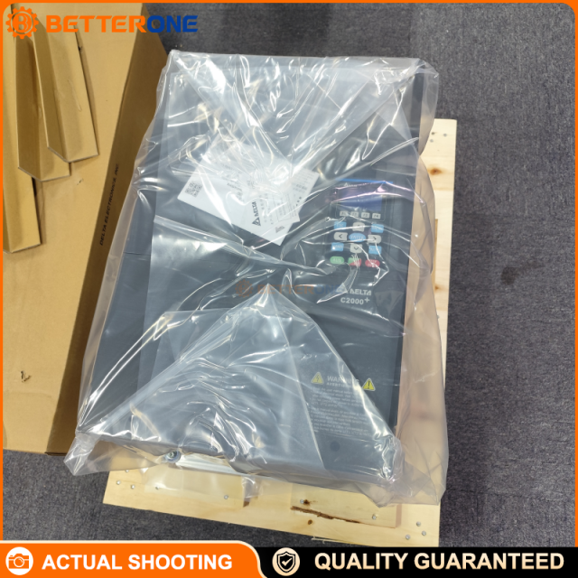 Delta VFD550C43A-00 C2000 Plus Vector Control Drive, 3-Phase 460V Class, 55kW 75HP, Heavy Duty 110A / Super Heavy Duty 91A, Built-in DC Reactor, No Braking Chopper, Frame D1, IP00 Industrial VFD