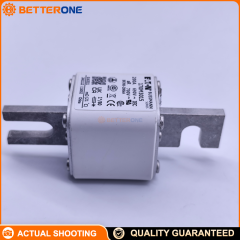 Eaton Bussmann 170M3015 High Speed Square Body Fuse, Class aR Semiconductor Fuse Link, 200A, 690V IEC / 700V UL, 200kAIC, Blade End x Blade End, Top Fuse Status Indicator (/80 Visual), DIN 43 620