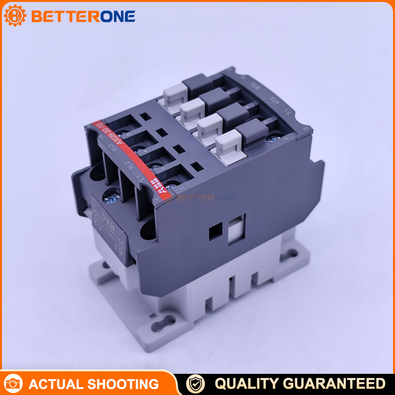 ABB 1SBL901074R8010 AX09-30-10-80 Block Contactor, 3-Pole 3NO + 1NO Aux, Coil 220–230V 50Hz / 230–240V 60Hz, 9A AC-3, 4kW @ 400V AC-3, 690V Main/Aux Circuit, Screw Terminals, 44×74×74mm