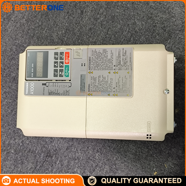 Yaskawa CIMR-AB4A0031FBA A1000 Series AC Drive VFD Inverter, 3-Phase 400V Class, 15kW (ND) / 11kW (HD), 31A (ND) / 24A (HD) Rated Output, Max 400Hz, IP20
