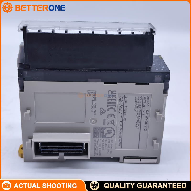 OMRON CJ1W-OD212 CJ-Series PLC Digital Output Module, 16-Point PNP Transistor (Sourcing) Outputs, 24VDC, 0.5A/Point, Load Short-Circuit Protection, Screw Terminal Block
