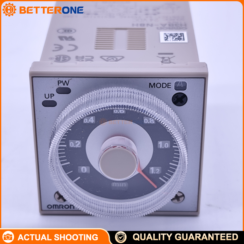 OMRON H3BA-N8H Solid-State Multi-Function Timer Relay, 8 Operating Modes, Selectable Output Type (Time-Limit DPDT or Time-Limit SPDT + Instantaneous SPDT), 0.05s–300h, 8-Pin Octal Plug-In, 5A @ 250VAC Resistive