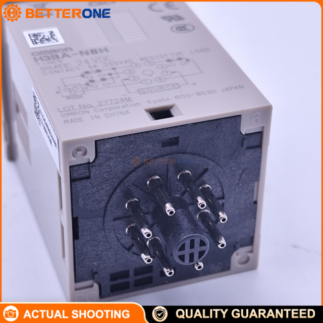 OMRON H3BA-N8H Solid-State Multi-Function Timer Relay, 8 Operating Modes, Selectable Output Type (Time-Limit DPDT or Time-Limit SPDT + Instantaneous SPDT), 0.05s–300h, 8-Pin Octal Plug-In, 5A @ 250VAC Resistive