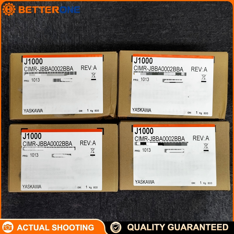 Yaskawa CIMR-JBBA0002BBA J1000 Compact VFD AC Drive, Single-Phase 200–240VAC (200V Class), 0.4kW (ND) / 0.2kW (HD), 1.9A (ND) / 1.6A (HD), IP20 Open-Chassis Micro Inverter Drive, Max 400Hz
