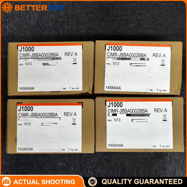Yaskawa CIMR-JBBA0002BBA J1000 Compact VFD AC Drive, Single-Phase 200–240VAC (200V Class), 0.4kW (ND) / 0.2kW (HD), 1.9A (ND) / 1.6A (HD), IP20 Open-Chassis Micro Inverter Drive, Max 400Hz