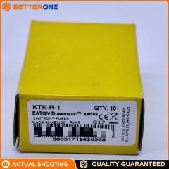 Eaton Bussmann KTK-R-1 LIMITRON™ Class CC Fast-Acting Fuse, Rejection Style Current-Limiting, 1A, 600VAC, 200kAIC, Non-Indicating, 10×38mm (13/32"×1-1/2")
