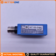 SICK WT150-P460 Photoelectric Proximity Sensor (W150, 6011050), Diffuse with Background Suppression (BGS), 2–100mm, PNP Output 100mA, 10–30VDC, Light/Dark Switching, 1kHz, 0.5ms, IP67, M8 4-Pin, 10×28×18mm
