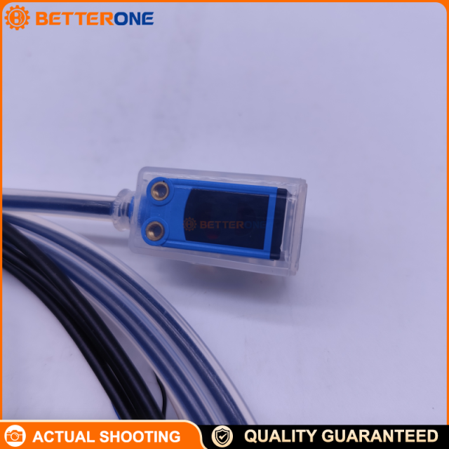 SICK WTB4T-3P1264 Photoelectric Proximity Sensor (1028091), Background Suppression (BGS), 15–120mm (Max 4–120mm), PNP Output 100mA, 10–30VDC, Light Switching, 1kHz, <0.5ms, IP68/IP69K, 5m 4-Wire Cable, PinPoint LED 650nm, PTFE Coating