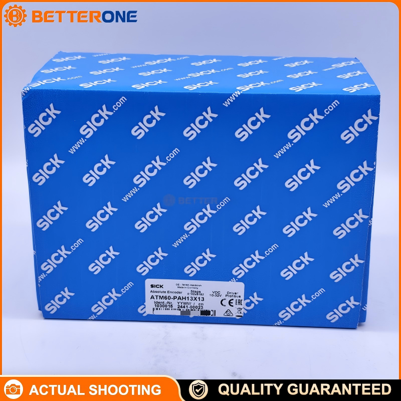 SICK ATM60-PAH13X13 Absolute Multiturn Encoder, PROFIBUS DP (RS-485) Interface, 13bit x 13bit (8192 x 8192), 10–32VDC, Blind Hollow Shaft 15mm, IP67, -20…+85°C