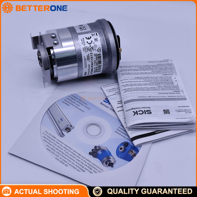 SICK ATM60-PAH13X13 Absolute Multiturn Encoder, PROFIBUS DP (RS-485) Interface, 13bit x 13bit (8192 x 8192), 10–32VDC, Blind Hollow Shaft 15mm, IP67, -20…+85°C