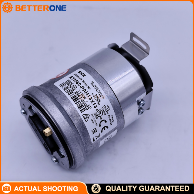 SICK ATM60-PAH13X13 Absolute Multiturn Encoder, PROFIBUS DP (RS-485) Interface, 13bit x 13bit (8192 x 8192), 10–32VDC, Blind Hollow Shaft 15mm, IP67, -20…+85°C