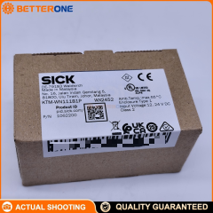 SICK KTM-WN11187P Contrast Sensor, KTM Series Registration/Color Mark Sensor, RGB LED, Teach-in Button, NPN Switching Output, 12–24VDC, Compact 12mm Housing, M12 4-Pin Connection, Sensing Distance ≤12.5mm