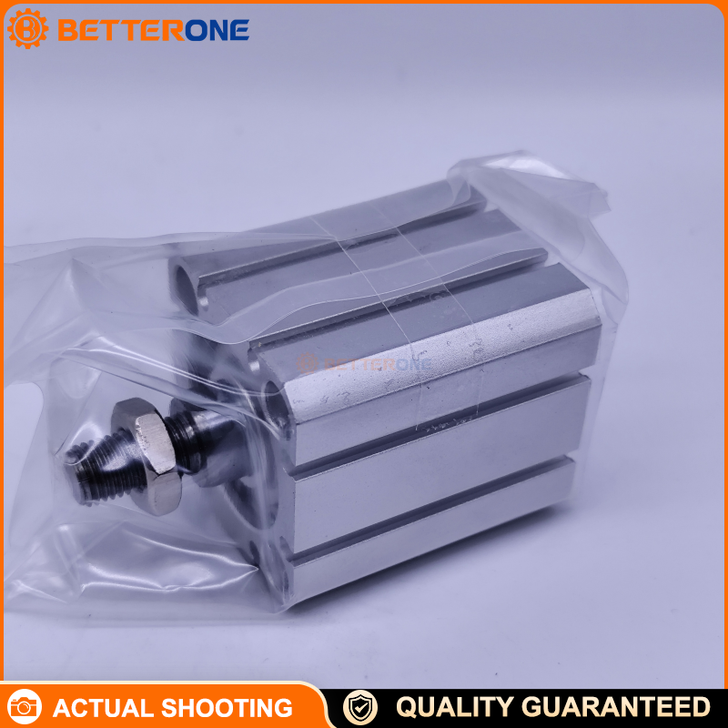 SMC C55B32-10M ISO 21287 Compact Air Cylinder, Double Acting Single Rod, Bore 32mm Stroke 10mm, Male Rod End M10x1.25, 2x G1/8 Ports, Rubber Bumper Both Ends, 0.05–1.0MPa, -10…70°C