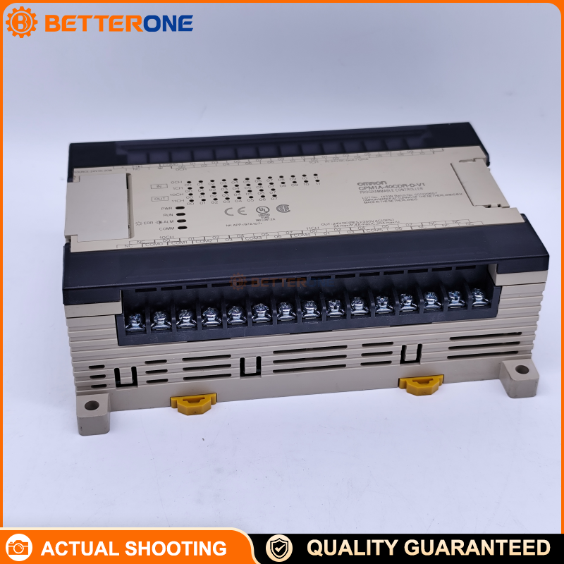 OMRON CPM1A-40CDR-D-V1 PLC CPU, 40 I/O (24 Digital Inputs + 16 Relay Outputs), 24VDC Supply, Built-in RS-232C, 1K Words Program Memory, DIN Rail/Chassis Mount, Expandable Up to 3 Modules