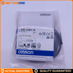 OMRON E2E-X2D1-N Inductive Proximity Sensor, M8 Shielded (Flush Mount), 2mm Sensing Distance, NPN NO 2-Wire Output, 10–30VDC, 1.5kHz Response, IP67, Stainless Steel Body, Cable Leads