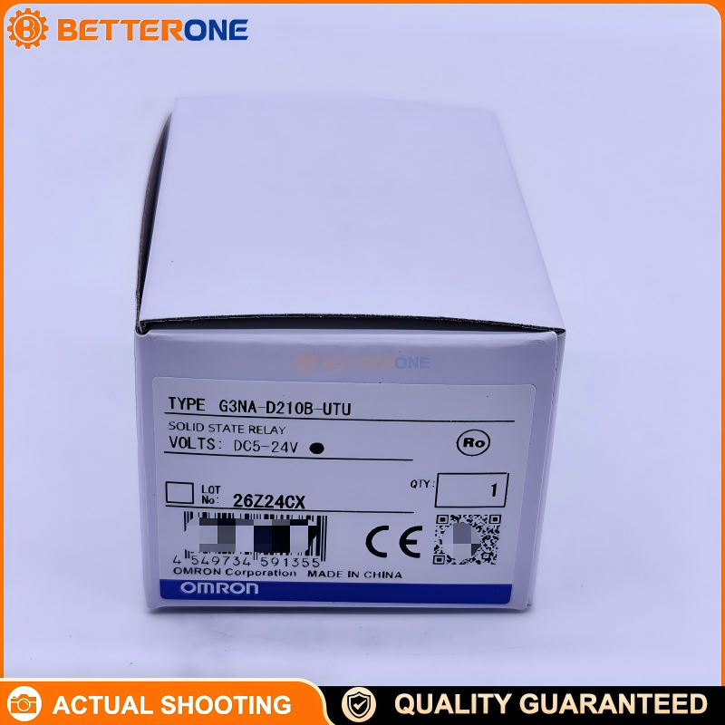 OMRON G3NA-D210B-UTU DC5-24 Solid State Relay (SSR), Photocoupler Isolation, 10A 5–200VDC Load, Screw Terminal, Chassis Mount, TÜV Version (-UTU), Built-in Indicator