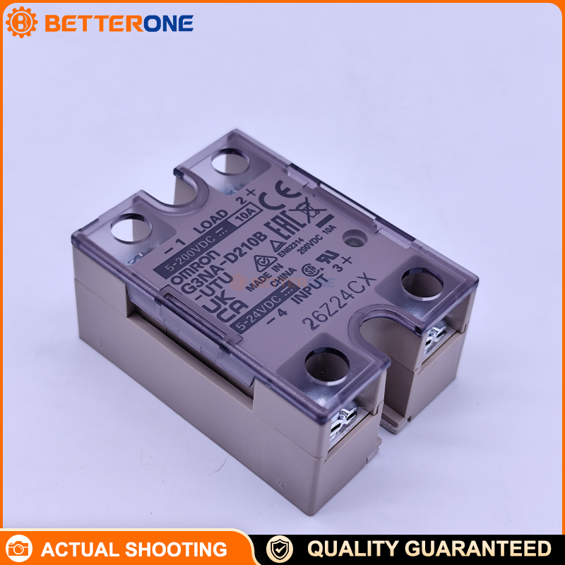 OMRON G3NA-D210B-UTU DC5-24 Solid State Relay (SSR), Photocoupler Isolation, 10A 5–200VDC Load, Screw Terminal, Chassis Mount, TÜV Version (-UTU), Built-in Indicator