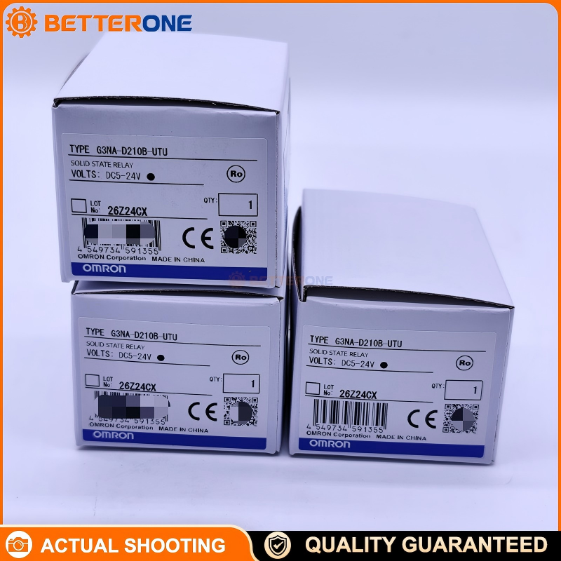 OMRON G3NA-D210B-UTU DC5-24 Solid State Relay (SSR), Photocoupler Isolation, 10A 5–200VDC Load, Screw Terminal, Chassis Mount, TÜV Version (-UTU), Built-in Indicator