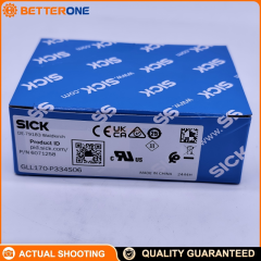 SICK GLL170-P334S06 Fiber-Optic Amplifier, PNP Output, 10–30VDC, Light/Dark Switching, 0–190mm Proximity / 0–800mm Through-Beam (with Fiber), Visible Red 632nm LED, M8 4-Pin, IP66
