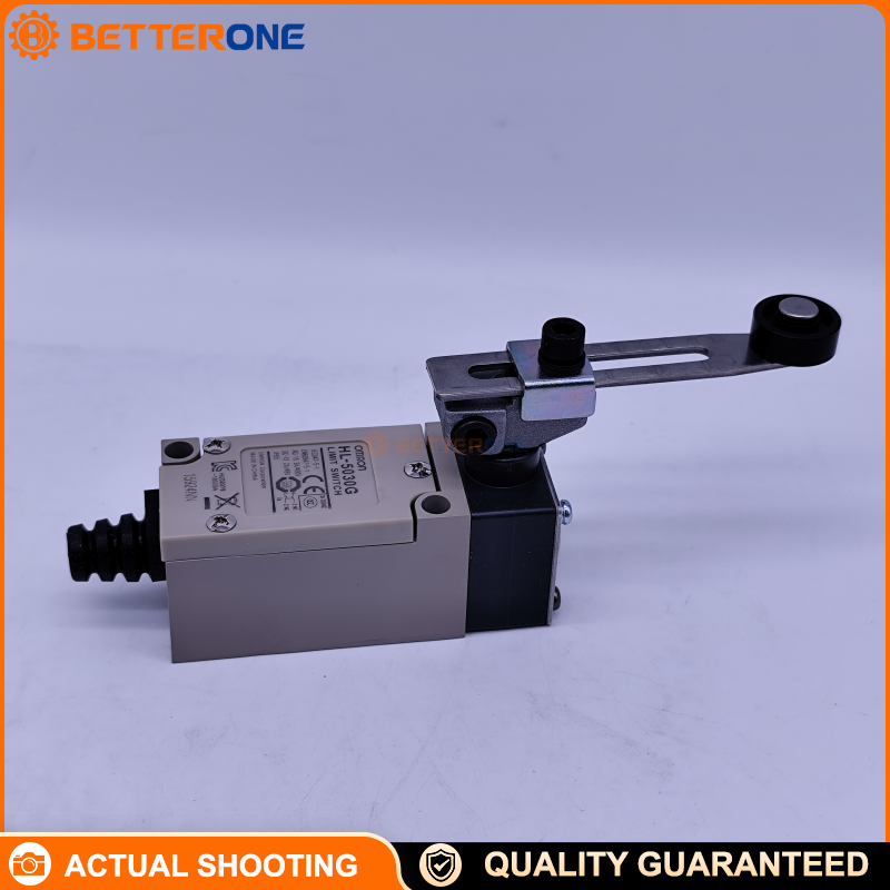 OMRON HL-5030G Limit Switch, HL-5000 Series, Adjustable Roller Lever, SPDT (1NO+1NC) Snap Action, IP65, 5A 125/250VAC, With Ground Terminal (M5 Tapping), Screw Terminals, Chassis Mount