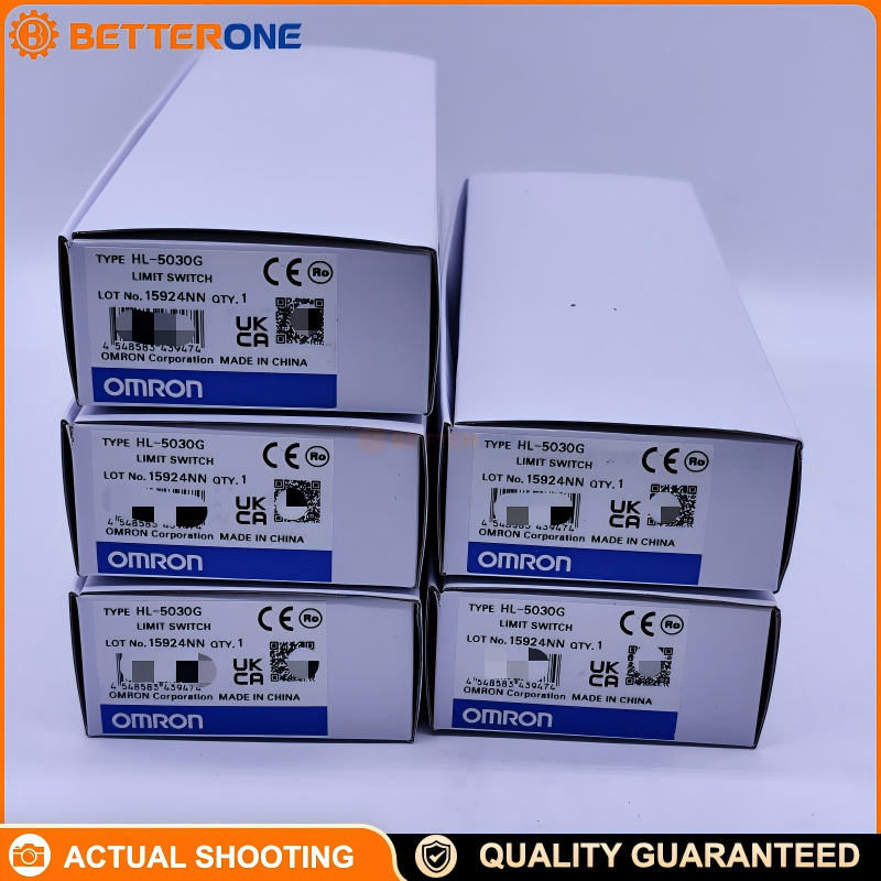 OMRON HL-5030G Limit Switch, HL-5000 Series, Adjustable Roller Lever, SPDT (1NO+1NC) Snap Action, IP65, 5A 125/250VAC, With Ground Terminal (M5 Tapping), Screw Terminals, Chassis Mount