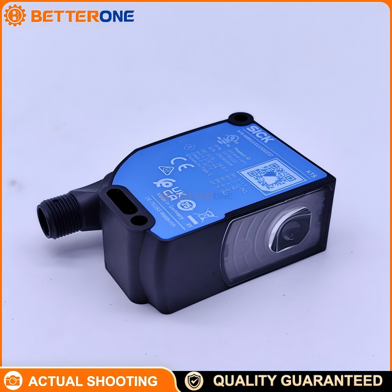SICK KTS-WB91141152ZZZZ Contrast Sensor, KTS Series, RGB LED 470/525/625nm, ≤13mm Distance (±5mm), Push-Pull PNP/NPN Output, 10.8–28.8VDC, 50kHz, 10µs Response, M12 5-Pin, IP67