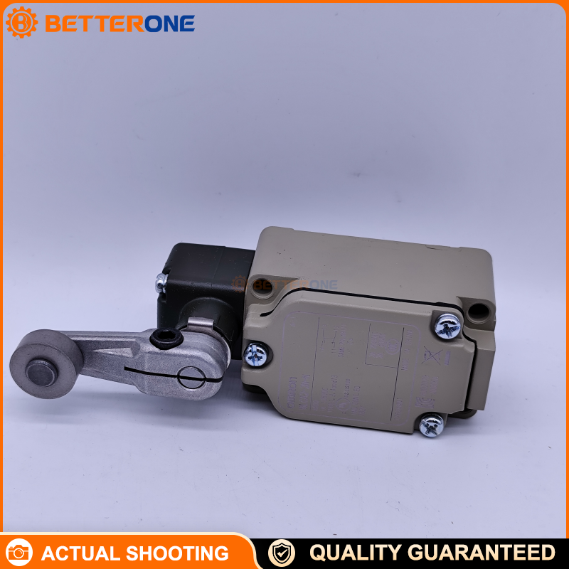 OMRON WLCA2-2N-N Limit Switch, WL Series Heavy-Duty Position Switch, Two-Circuit DPDB (Double-Break), Roller Lever Actuator (R38), IP67, Screw Terminal, G1/2 Conduit