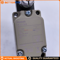 OMRON WLCA2-2N-N Limit Switch, WL Series Heavy-Duty Position Switch, Two-Circuit DPDB (Double-Break), Roller Lever Actuator (R38), IP67, Screw Terminal, G1/2 Conduit